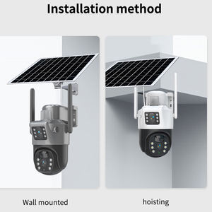 3K doppia lente fotocamera solare 4g simcard casa impermeabile di sicurezza senza fili di sorveglianza wifi 6MP HD cctv batteria ptz fotocamera - Product Image 3