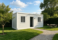 Maison conteneur préfabriquée modulaire portable de 10, 20 et 40 pieds pour bureau et logement