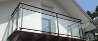 Foshan usine poste balustrade en verre garde-corps en verre trempé clair balustres garde-corps escalier personnalisé balustre en verre