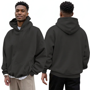 Sweat-shirt à capuche blanc pour homme avec logo personnalisé sur le devant, 100% coton écologique, coupe ample, imprimé décontracté, taille XL, hiver - Product Image 2