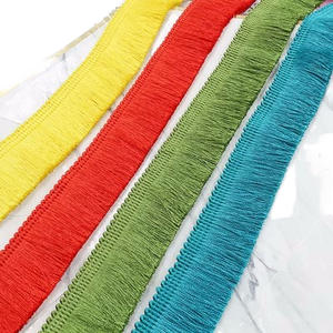 Cinta de Flecos de Borlas de Poliéster Colorida de 3 cm de Ancho, Decorativa para Cortinas, Zapatos, Ropa, Accesorios de Bricolaje, Textiles para el Hogar - Product Image 1