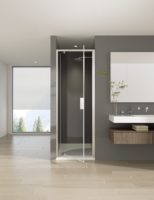 Cabine de douche moderne en verre trempé encadrée, design minimaliste, surface facile à nettoyer, approvisionnement direct usine pour la rénovation de salle de bain