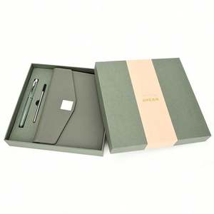 2025 Corporate Gift Idea 7-in-1 Business <b>Notebook</b> & Pen Gift <b>Set</b> with Custom Logo Silk Screen Printed A5 PU for Promotional Use - Product Image 1