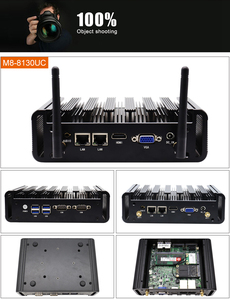 Mini PC Intel <span class=keywords><strong>I3</strong></span> <span class=keywords><strong>1115G4</strong></span>/1135G7/1165G7 Sin Ventilador, Doble LAN, 2*RS232 COM, 4 USB 3.0, HD/VGA, Micro Ordenador Industrial, Nuevo con Sistema Operativo WIN11/Linux - Product Image 3