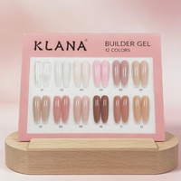 KLANA Top 12 Couleurs Kit de Gel Constructeur Multifonctionnel UV LED avec Nuancier Étiquette Privée ODM OEM
