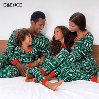 Ventes en gros de pyjamas de Noël personnalisés pour couples, enfants, femmes, en bambou, pyjamas de Noël assortis pour la famille, vêtements de nuit