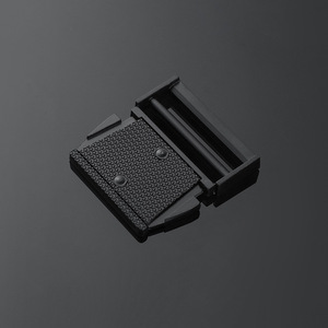 Hebilla de liberación lateral de aleación negra y plateada para bolsos, accesorio de ferretería duradero - Product Image 3