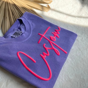 Custom <b>Short</b> <b>Sleeve</b> Unisex Oversized T-Shirt 100% Cotton Knitted Breathable Screen Printing Puff Embossed Digital - Product Image 4
