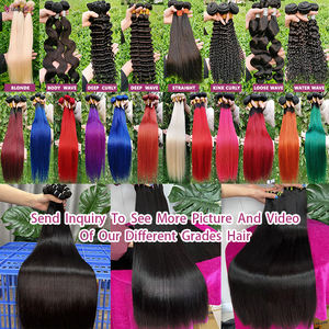 Fournisseurs de cheveux en gros échantillon gratuit paquet de cheveux, paquet de cheveux brésiliens vierges bruts de couleur à reflets, tissage de cheveux humains droits - Product Image 6