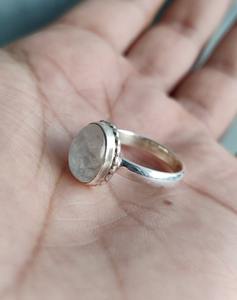 Genuine Rainbow <b>Moonstone</b> Ring 925 Sterling Silver Blue Flash Gemstone Ring June Birthstone <b>Jewelry</b> Gift for women Everyday Wear - Product Image 2