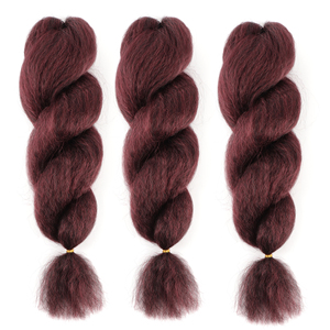 Orientfashion Trecce Crochet Kinky Straight Vixen 26 Pollici, Capelli Crochet Vixen Nero Naturale, Estensioni di Capelli in Fibre Sintetiche - Product Image 5