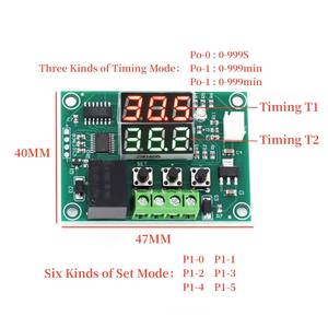 XH-W1219 Dc12v Kép LED Hiển Thị Kỹ Thuật Số Nhiệt Độ Điều Khiển Điều Chỉnh Điều Khiển Chuyển Đổi Điều Khiển Relay Ntc Mô-đun Cảm Biến W1219 - Product Image 2