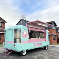 Camión de Comida Móvil para Helados, Remolque Personalizado de Comida Rápida, Camiones de Cerveza y Café, Carrito de Venta Ambulante Totalmente Equipado en Venta