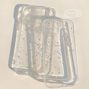 Étui transparent à paillettes de luxe pour <span class=keywords><strong>iPhone</strong></span> 14 Plus 13 Pro Max 12 11X8 7 étui transparent à paillettes pour téléphone portable étoile antichoc - Product Image 6