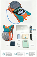 Nouveau Sac à Dos de Randonnée Professionnel Grande Capacité Haute Qualité Teal 2026 – Modèle Polyvalent pour Voyage, Sport et Loisirs en Extérieur