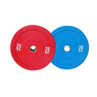 Plaques de pare-chocs pour gymnases commerciaux plaque de pare-chocs en caoutchouc de couleur haltère pour compétition de fitness