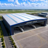 Edificio Prefabricado de Estructura de Acero, Panel Sándwich EPS, Color y Tamaño Personalizados para Hangar Industrial/Comercial o Taller