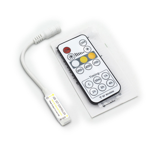 Mini <span class=keywords><strong>LED</strong></span> CCT điều khiển từ xa DC 5V 12V 24V 8A 2CH kép màu <span class=keywords><strong>Dimmer</strong></span> với từ xa không dây RF 16 phím thời gian Thiết lập thời gian điều chỉnh thời gian - Product Image 2