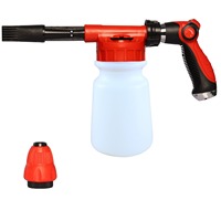 Pistolet pulvérisateur de mousse pour lavage de voiture, lance canon à mousse, pistolet de pulvérisation pour tuyau d'arrosage de jardin et de lavage de voiture