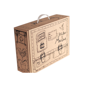 Wholesale Custom Brown Kraft Caviar Glasses Bottle Packaging Gift Box