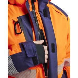 BLAKLADER - 445619875389XL Women’s <b>Hi</b>-<b>Vis</b> winter <b>jacket</b> <b>Orange</b>/Navy blue - EAN 7330509857304 <b>HI</b>-<b>VIS</b> WORKWEAR - Product Image 4