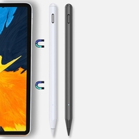 Stylet Actif Électromagnétique en Métal et Plastique avec Rejet de Paume et Recharge pour iPad Pro 11/12.9/Mini 6/Air 4 (Durable)