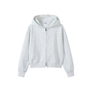 Ventes en gros de sweats à capuche zippés pour femmes, logo personnalisé imprimé, mélange de polyester et de coton 350 g/m², <span class=keywords><strong>polaire</strong></span> pour femmes - Product Image 4
