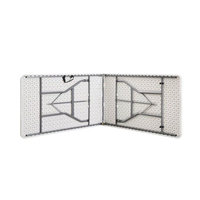 Mesa de Comedor Plegable de Plástico para Jardín, Impermeable, Moderna, Grande, para 12 Personas