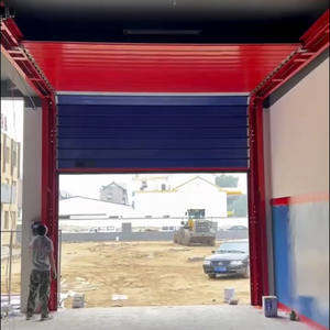 Porte rapide industrielle en alliage d'aluminium, levage standard, rail à 90 degrés, porte automatique à enroulement rapide pour entrepôt et usine - Product Image 6