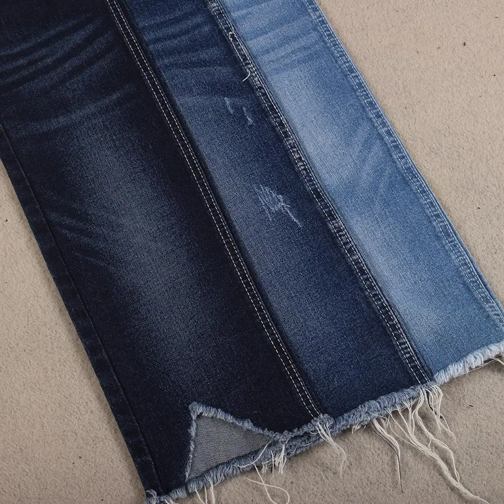 Yüksek kaliteli yumuşak el hissi ile rekabetçi fiyat fazlası pamuk polyester karışımlı denim kumaş