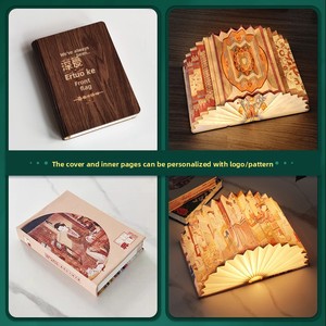 Lampe de table créative en forme de <span class=keywords><strong>livre</strong></span>, style chinois, pliable, petite veilleuse, cadeau souvenir pour le Festival de la Mi-<span class=keywords><strong>Automne</strong></span> et le Festival du Printemps - Product Image 5