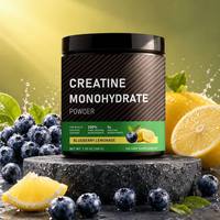 Bubuk Creatine Monohydrate Oem 200g untuk Suplemen Kebugaran Pembentukan Otot Dewasa dengan Dosis 2g/hari