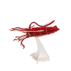 CUPUZ Puzzle 3D Gigante <span class=keywords><strong>di</strong></span> Calamaro in Carta: Scopri il Gigante dei Fondali Marini - Kit Fai-da-te per Decorazione Scrivania, Artigianato, <span class=keywords><strong>Giochi</strong></span> Educativi - Product Image 3