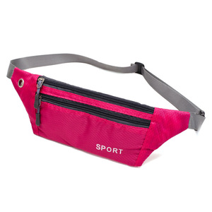 Men's Fanny Pack Nylon Waterproof Outdoor Sports Running Lightweight Waist Bag With Sport Logo Print Breathable Design - Product Image 2