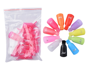 Clipes removedores de esmalte em gel uv reutilizáveis, clipes para remoção de unhas em gel, limpeza de unhas de dedo, 10 peças - Product Image 5