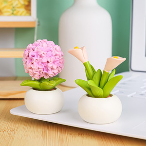 Nuovo Elfo da Vaso di Fiori, Grazioso Ornamento Creativo in Resina, Mini Decorazione da Scrivania, Regalo Fresco per Feste e Visite - Product Image 4