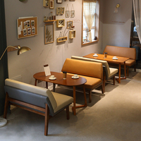 Canapé et chaise de luxe léger en bois et cuir pour restaurant, café, et espace de restauration – Chaise et canapé en cuir très demandés