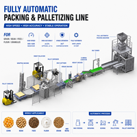 Automatische 25kg 30kg 50kg Bohnen-Mais-Getreide-Tierfutter Wiege- und Abfüllroboter-Palettieranlage Verpackungsmaschine