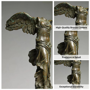 Sculpture en bronze artisanale personnalisée <span class=keywords><strong>de</strong></span> la déesse <span class=keywords><strong>de</strong></span> la victoire sans tête, grande sculpture en métal pour décoration intérieure et extérieure, art <span class=keywords><strong>de</strong></span> la maison et du jardin - Product Image 3