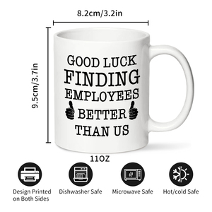 Cadeaux de départ du meilleur patron, tasse à <span class=keywords><strong>café</strong></span> en céramique de 11oz, nouveauté laissant adieu nouvel emploi retraite cadeaux d'anniversaire pour hommes femmes - Product Image 4