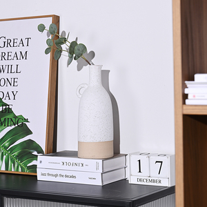 <span class=keywords><strong>Vaso</strong></span> in ceramica cinese per centro matrimonio pezzo bianco effetto grezzo H <span class=keywords><strong>30</strong></span> <span class=keywords><strong>cm</strong></span> <span class=keywords><strong>vaso</strong></span> alto bianco in ceramica nordico per la decorazione domestica - Product Image 2