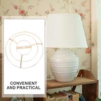 Kit de fixation robuste pour abat-jour en métal personnalisable, style tambour, avec support araignée de type américain pour luminaires suspendus DIY