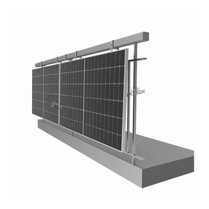Soporte de montaje en pared con riel ajustable para panel solar FarSun, soporte de montaje solar para balcón doméstico - Product Image 1