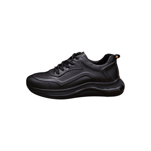 Chaussures de randonnée pour hommes à bout rond en cuir de vache, respirantes, avec semelle extérieure en caoutchouc et semelle intermédiaire en EVA, pour l'automne et les tenues décontractées - Product Image 5