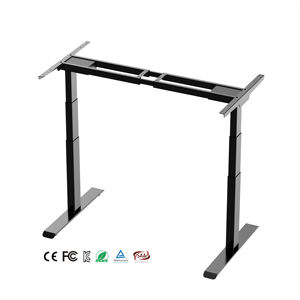 Marco de escritorio de pie de doble motor Escritorio de pie eléctrico ajustable en altura con diseño moderno de Bluetooth - Product Image 3