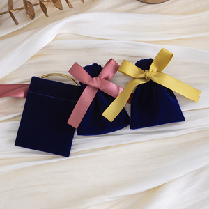 Velvet <b>Drawstring</b> Bags 15x20cm Ring Packaging Jewelry Storage <b>Pouches</b> Plush Gift Bags For Wedding Party Favors - Product Image 3