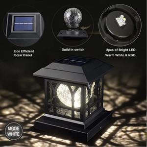 <b>Solar</b> <b>Light</b> Outdoor LED <b>Post</b> Deck Cap <b>Fence</b> Landscape Lamp Waterproof Garden Gate <b>Solar</b> Powered Lamp Decoration <b>Solar</b> <b>Post</b> <b>Light</b> - Product Image 5
