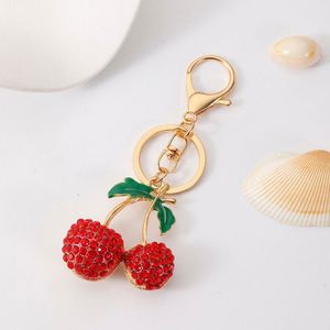 Cherry <b>Keychain</b> Accessoriesfashionable Bagskeychain Pendantsmulti-color Cherry Diy Pendantskeychains - Product Image 5