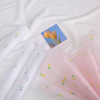 Feuilles de papier de soie synthétique PVC pour emballage floral, style unique, imperméables, pour fleuristes, roses fraîches, Saint-Valentin, Fête des Mères