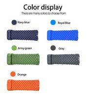 Matelas de camping gonflable pliable moderne et léger avec oreiller intégré, coussin d'air portable, tapis de couchage imperméable pour sac à dos